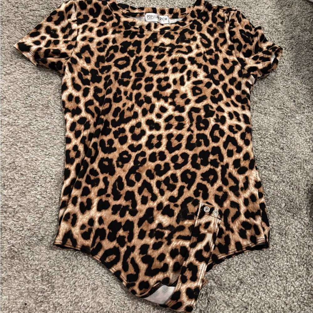 Leopard Print Bodysuit